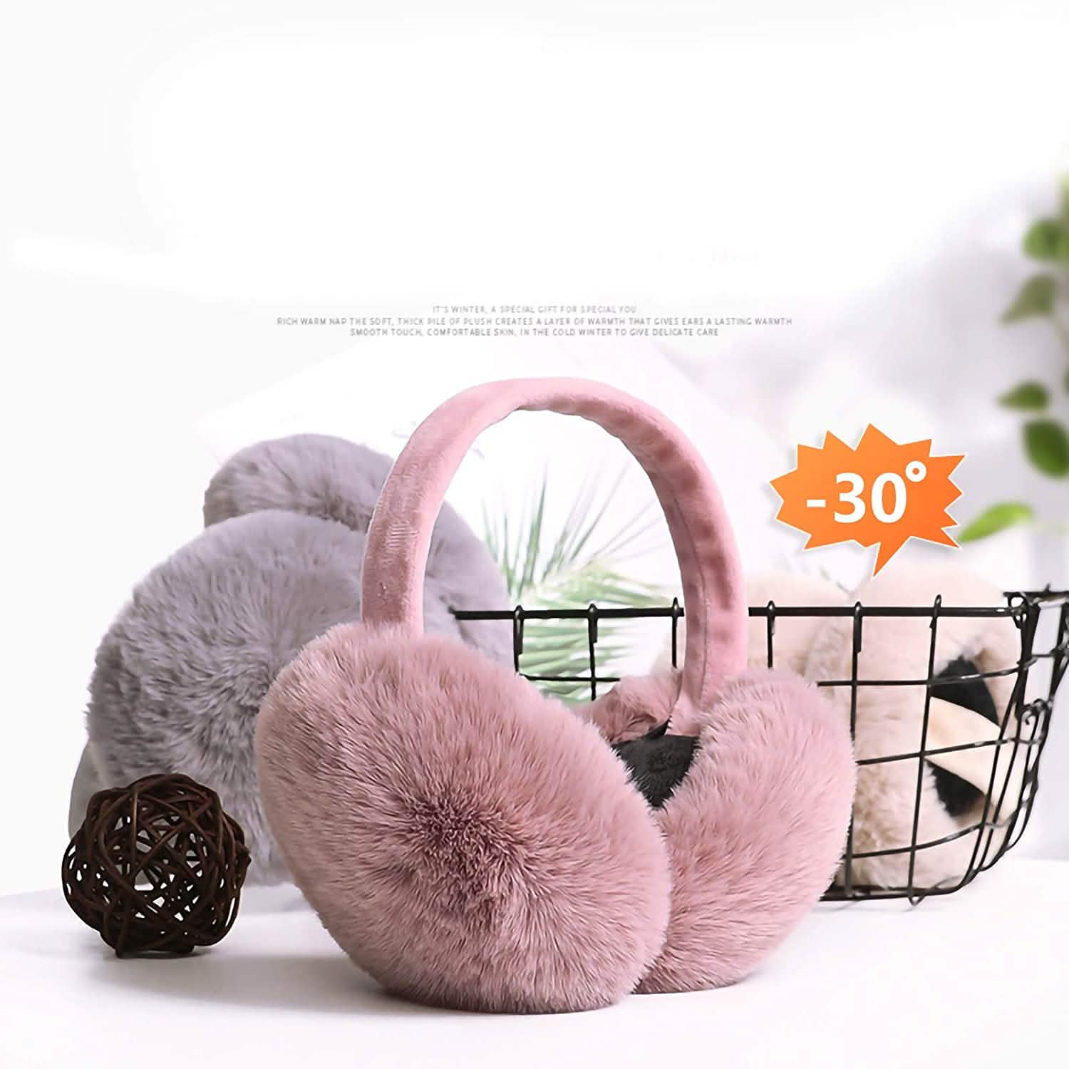 Foldable Faux Fur Warm Earmuffs