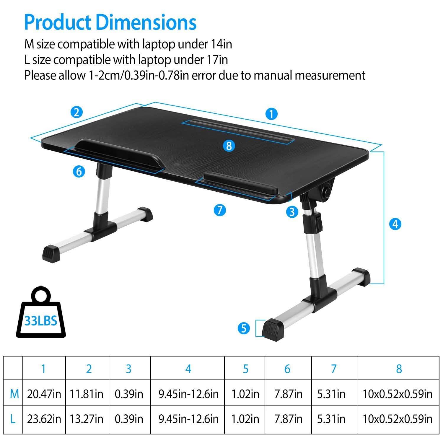Foldable Laptop Stand Height Angle
