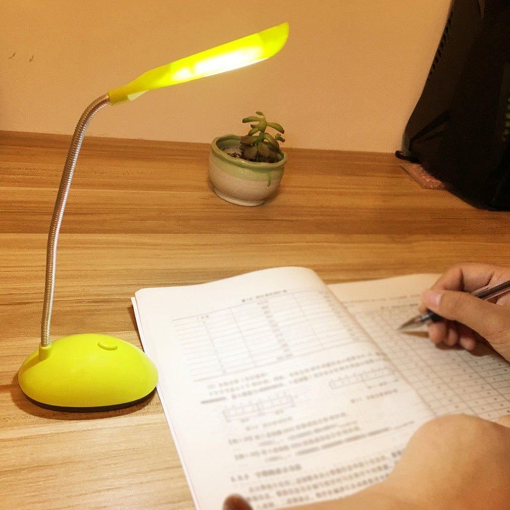Foldable LED Desk Lamp Dimmable Touch Table Lamp 4.5V AAA Battery Children Student Study Reading Eye Protection Portable Lamp Decorative Table Lamp Cute Study Lamps for Bedroom Décor