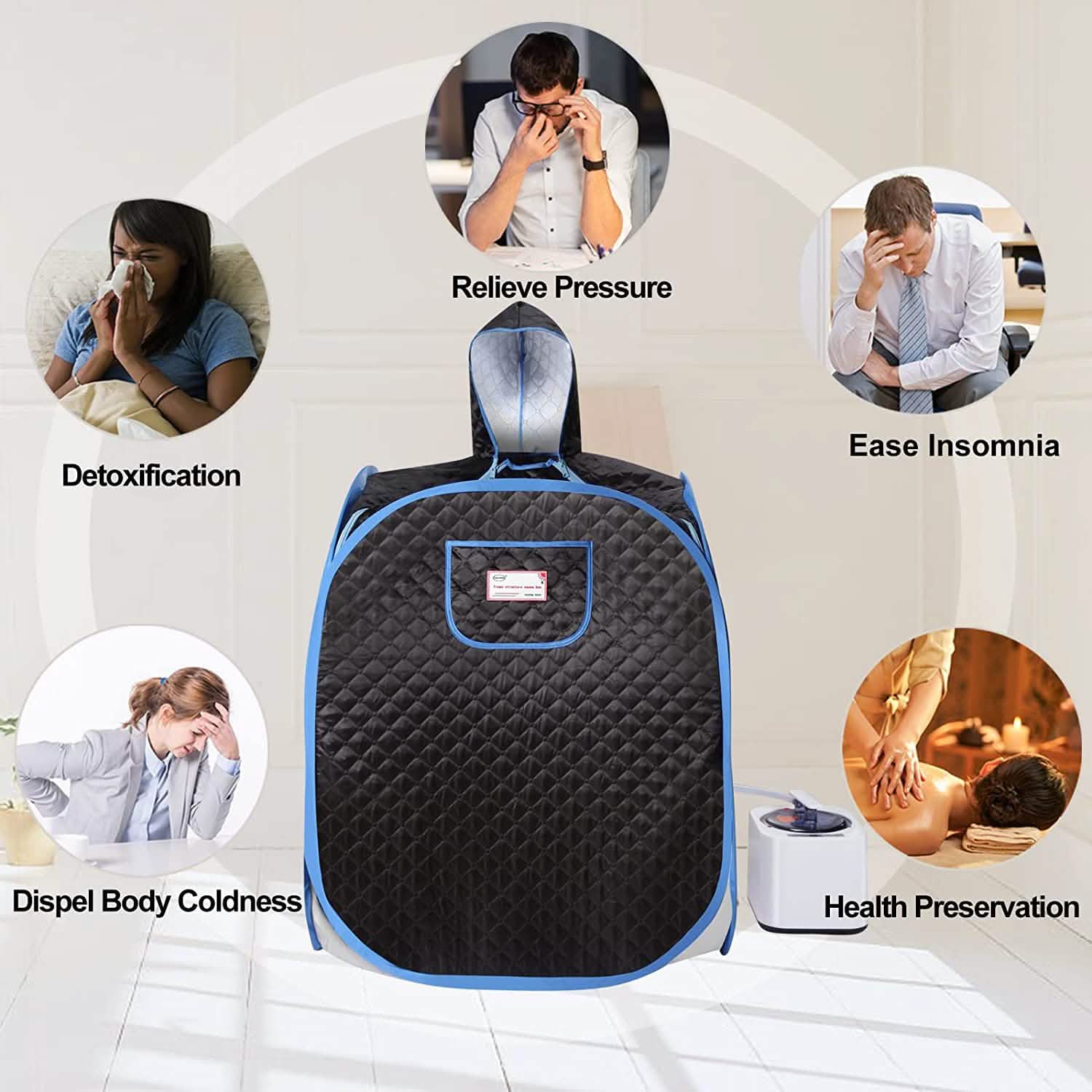 Foldable Lightweight Personal Sauna Tent for Home SPA