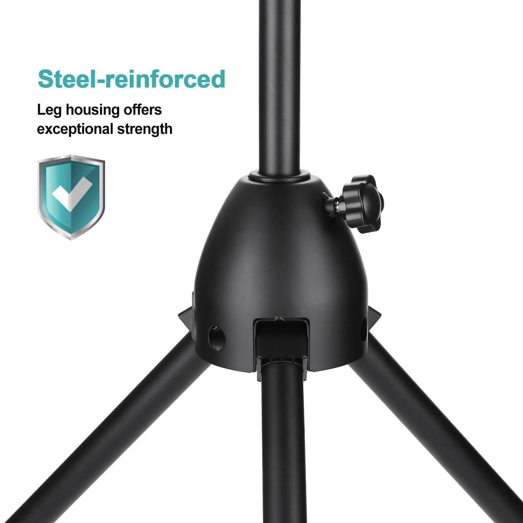 Foldable Microphone Isolation Shield Adjustable Tripod Stand