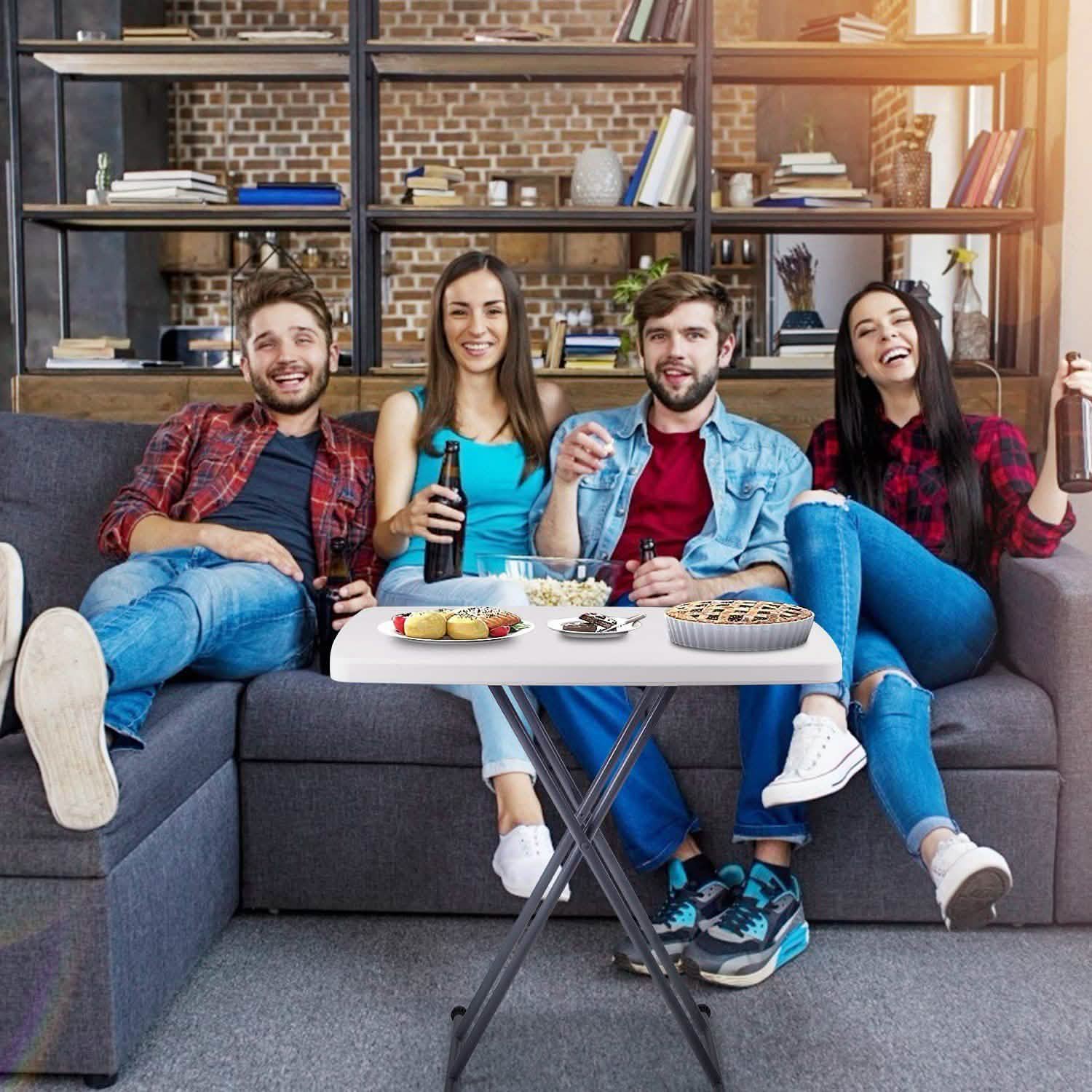Folding Height Adjustable Snack Table