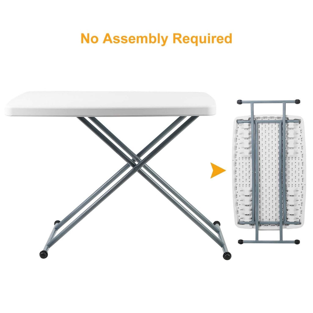 Folding Height Adjustable Snack Table