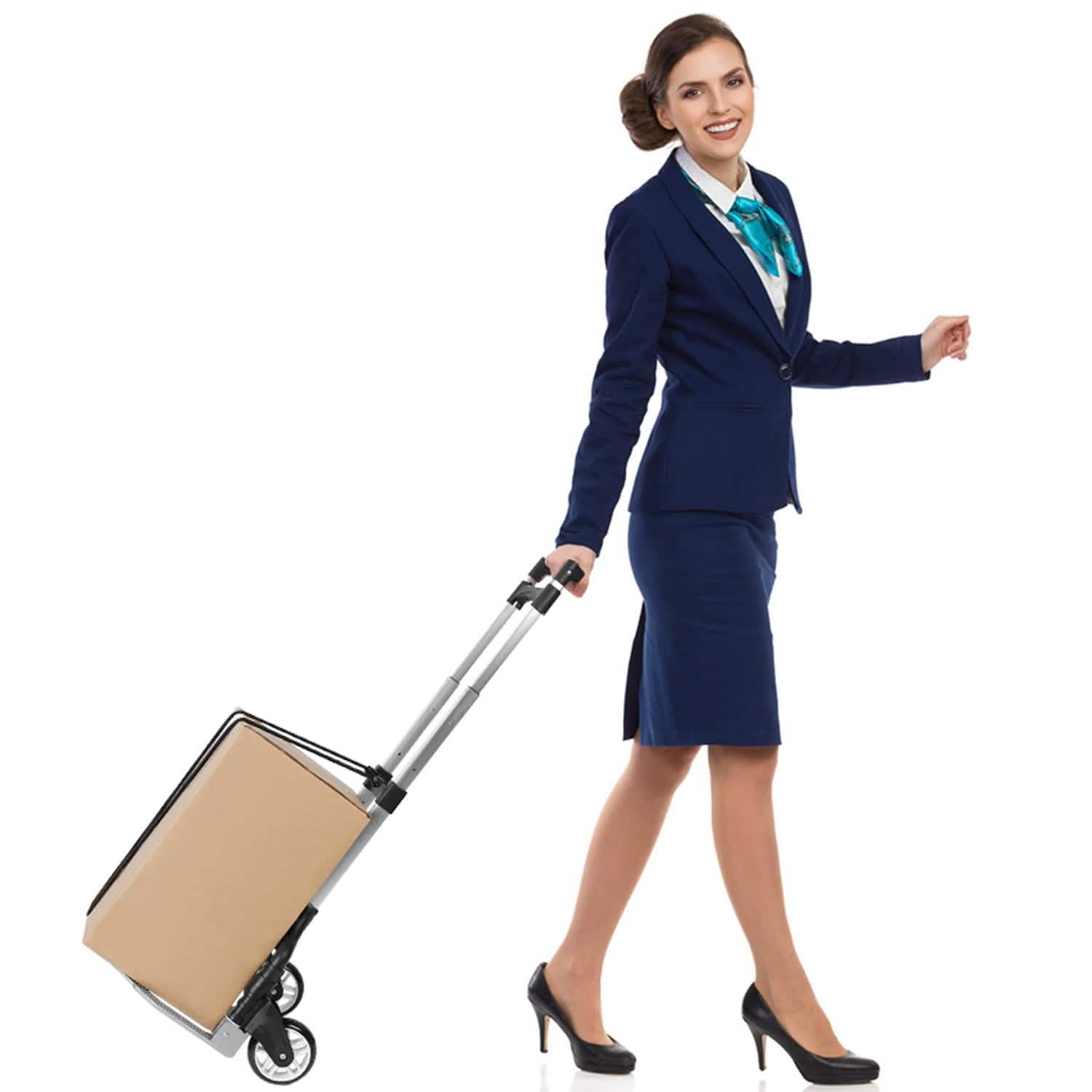 Folding Luggage Cart With Elastic Rope