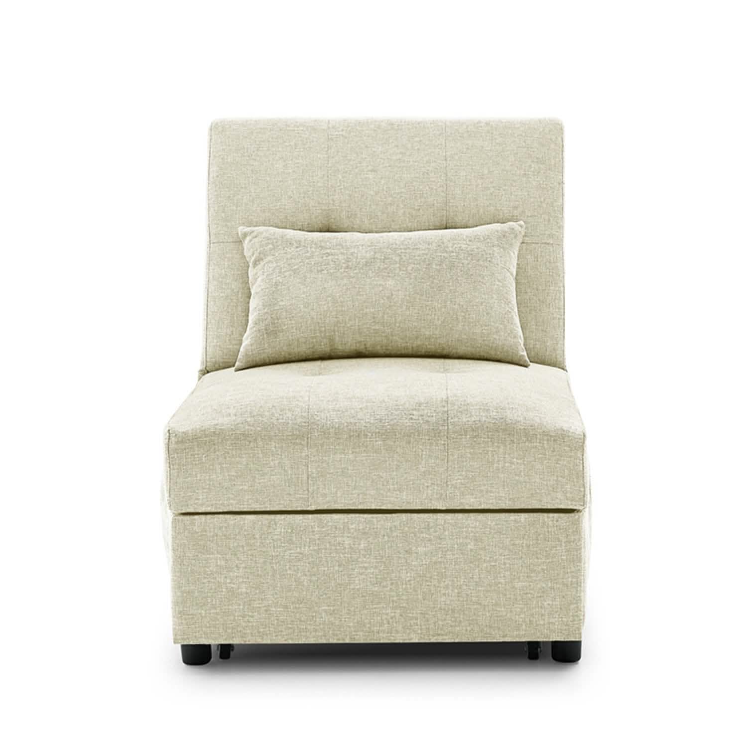 Folding Ottoman Sofa Bed Convertible Upholstered Daybed