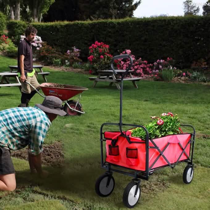 Folding Wagon Garden Shopping Beach Cart