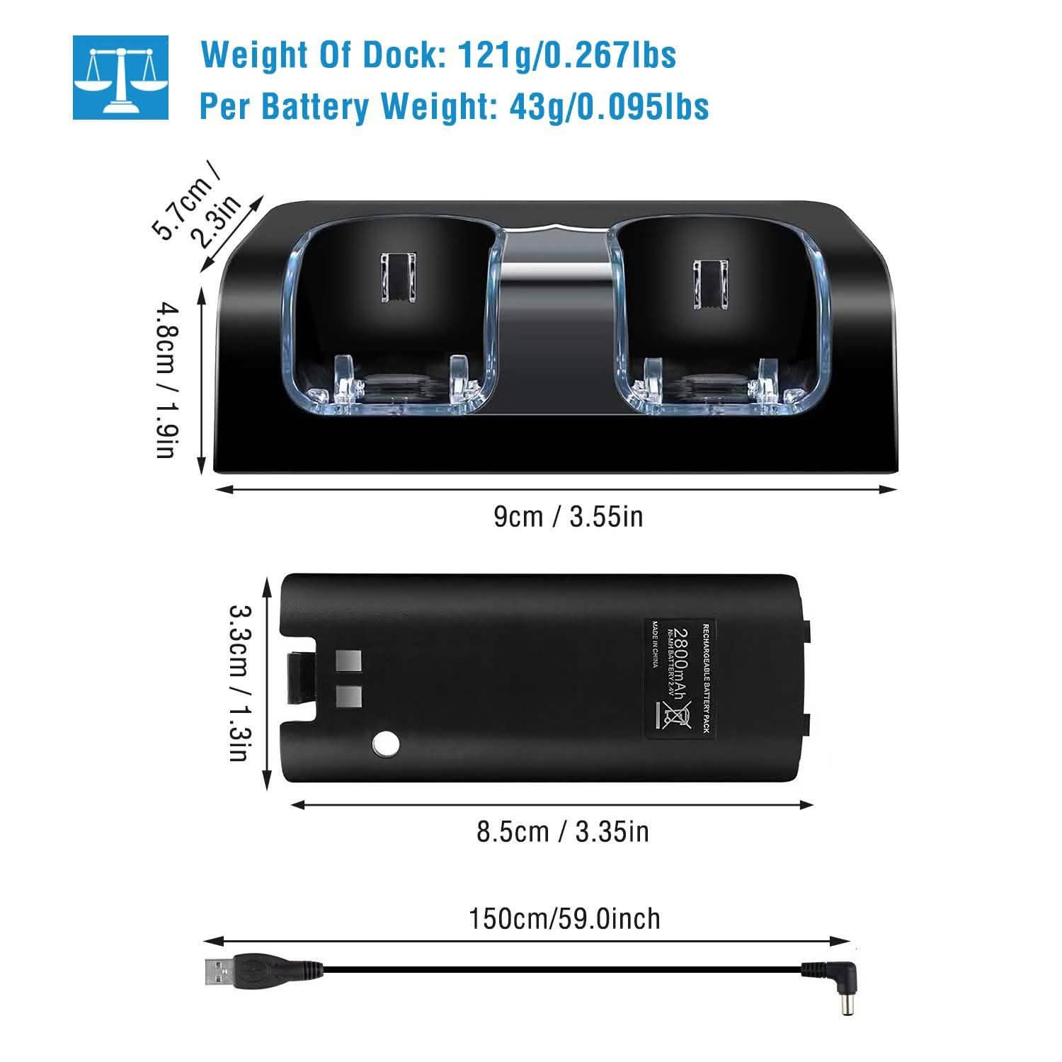 For Wii Remote Controller Charger