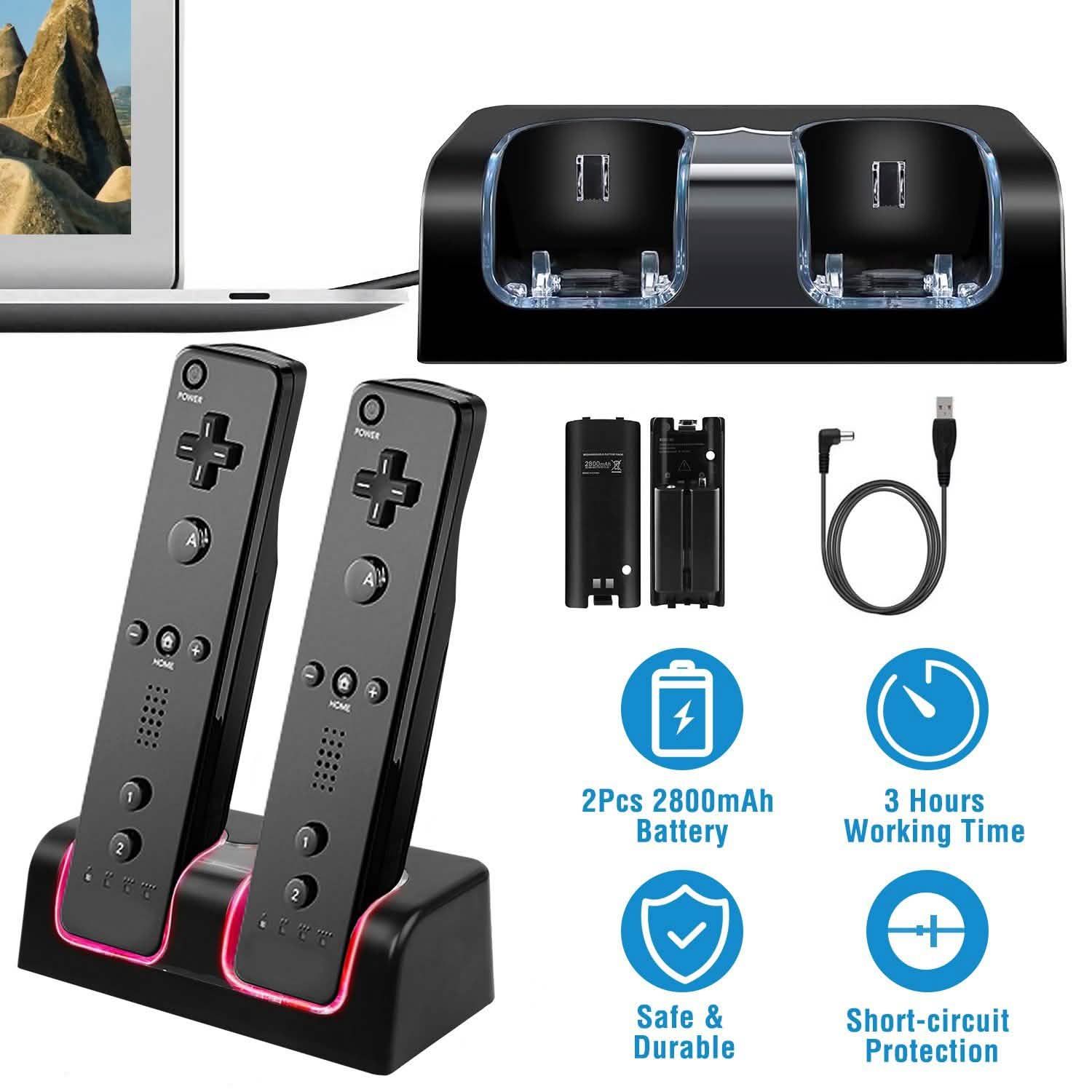 For Wii Remote Controller Charger