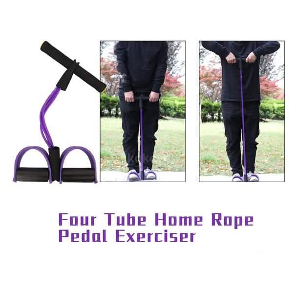 Four Tube Home Rope Pedal Exerciser