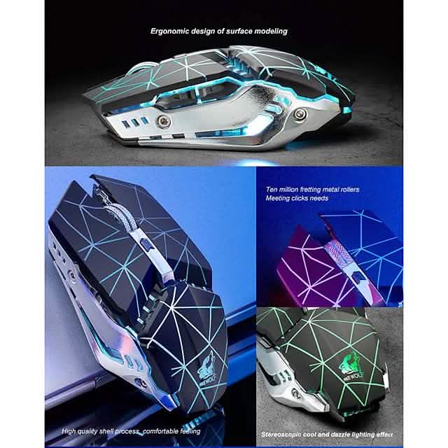 Free Wolf X11 Wireless 2.4G Optical Gaming Mouse