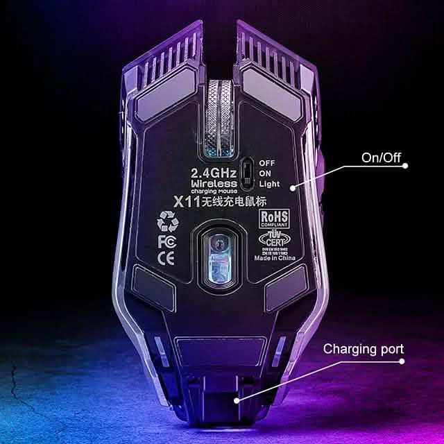 Free Wolf X11 Wireless 2.4G Optical Gaming Mouse