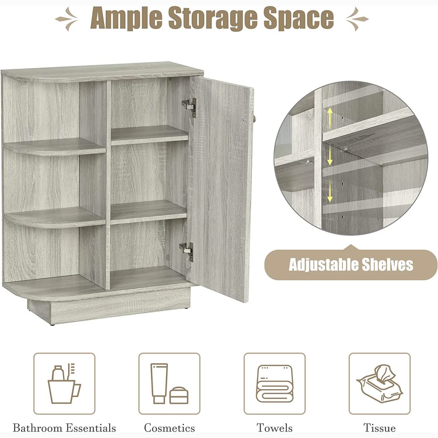 Freestanding Cabinet Bathroom Storage