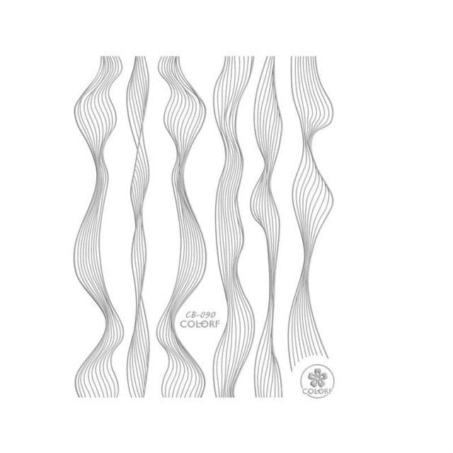 French Rose Gold Striping Tape Nail Design Stripe Lines Geometry 3D Sticker for Nails Gel Polish Sticker Decals for Manicuring Decorations Manicure Stickers Decals Silver Strip Line Nail Decal Self-Adhesive 3D Wave Decal Decoration Metallic Curve Design