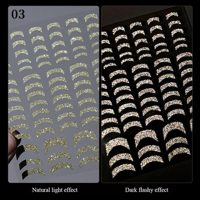 French Rose Gold Striping Tape Nail Design Stripe Lines Geometry 3D Sticker for Nails Gel Polish Sticker Decals for Manicuring Decorations Manicure Stickers Decals Silver Strip Line Nail Decal Self-Adhesive 3D Wave Decal Decoration Metallic Curve Design