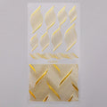 French Rose Gold Striping Tape Nail Design Stripe Lines Geometry 3D Sticker for Nails Gel Polish Sticker Decals for Manicuring Decorations Manicure Stickers Decals Silver Strip Line Nail Decal Self-Adhesive 3D Wave Decal Decoration Metallic Curve Design