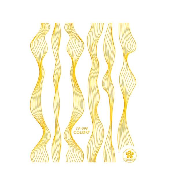 French Rose Gold Striping Tape Nail Design Stripe Lines Geometry 3D Sticker for Nails Gel Polish Sticker Decals for Manicuring Decorations Manicure Stickers Decals Silver Strip Line Nail Decal Self-Adhesive 3D Wave Decal Decoration Metallic Curve Design