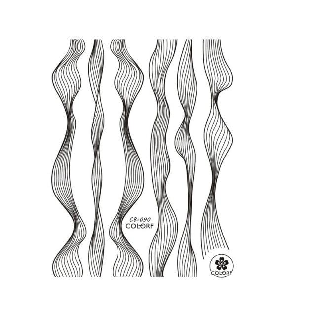 French Rose Gold Striping Tape Nail Design Stripe Lines Geometry 3D Sticker for Nails Gel Polish Sticker Decals for Manicuring Decorations Manicure Stickers Decals Silver Strip Line Nail Decal Self-Adhesive 3D Wave Decal Decoration Metallic Curve Design