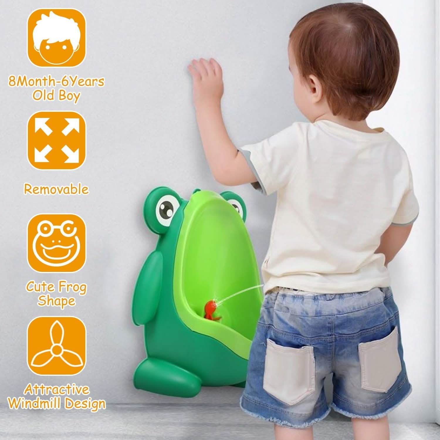 Frog Potty Training Urinal Bathroom with Funny Aiming Target
