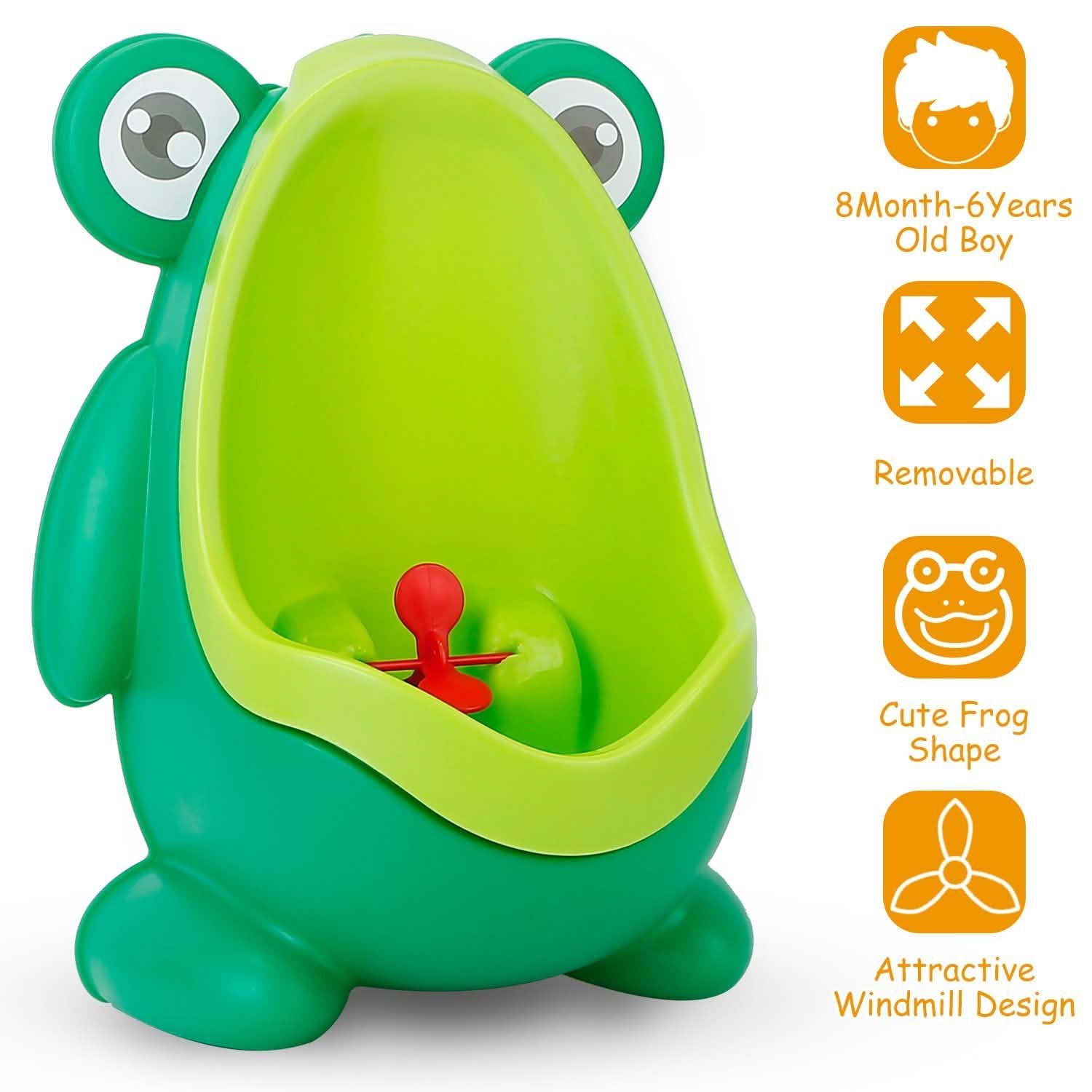 Frog Potty Training Urinal Bathroom with Funny Aiming Target