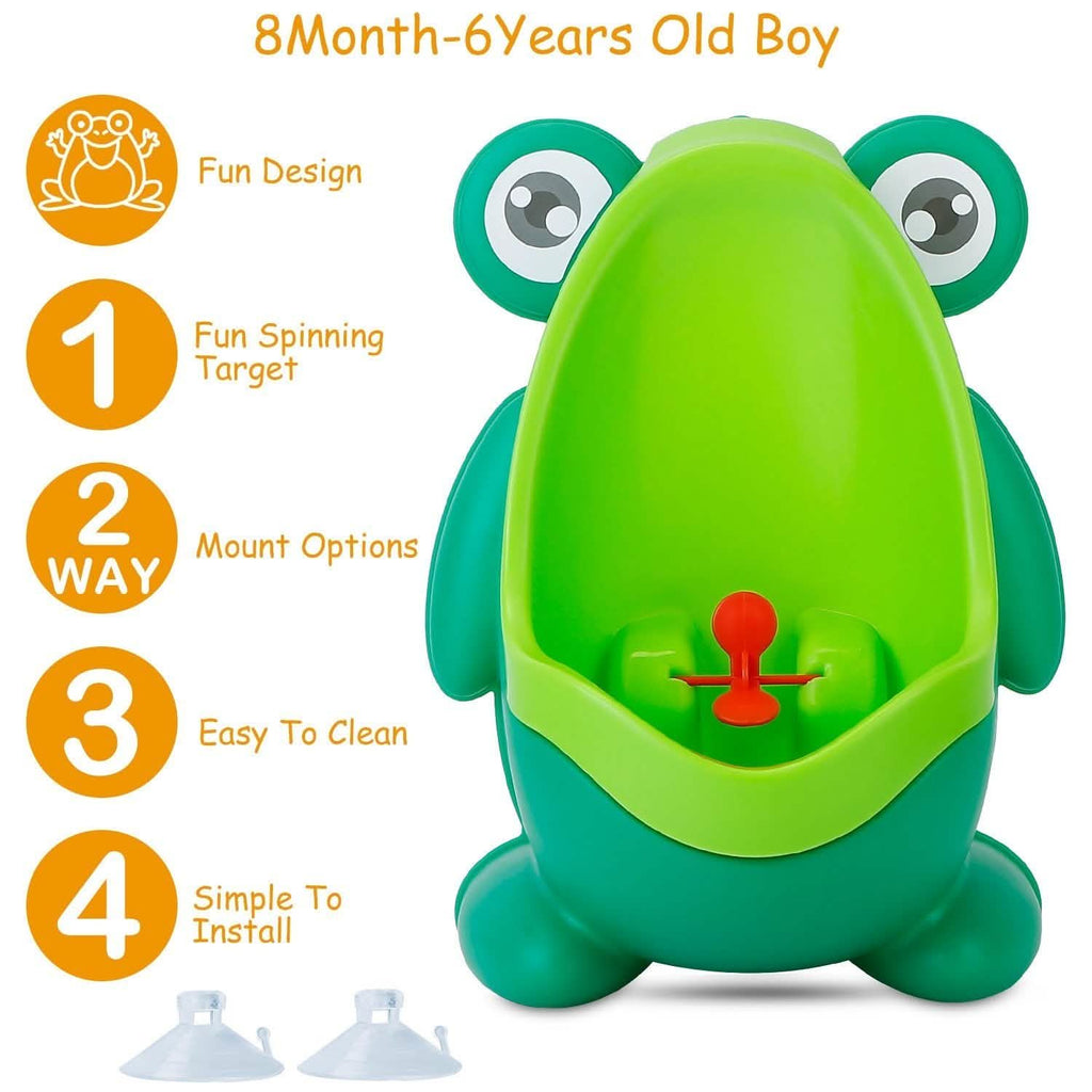 Frog Potty Training Urinal Bathroom with Funny Aiming Target