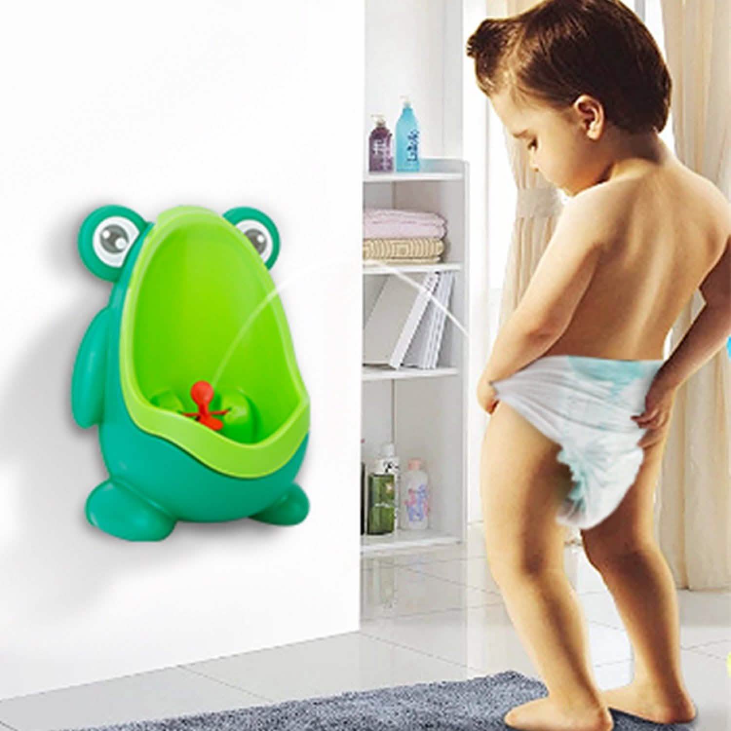 Frog Potty Training Urinal Bathroom with Funny Aiming Target
