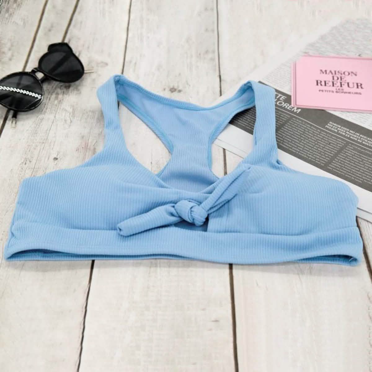 Front Tie Bikini Set