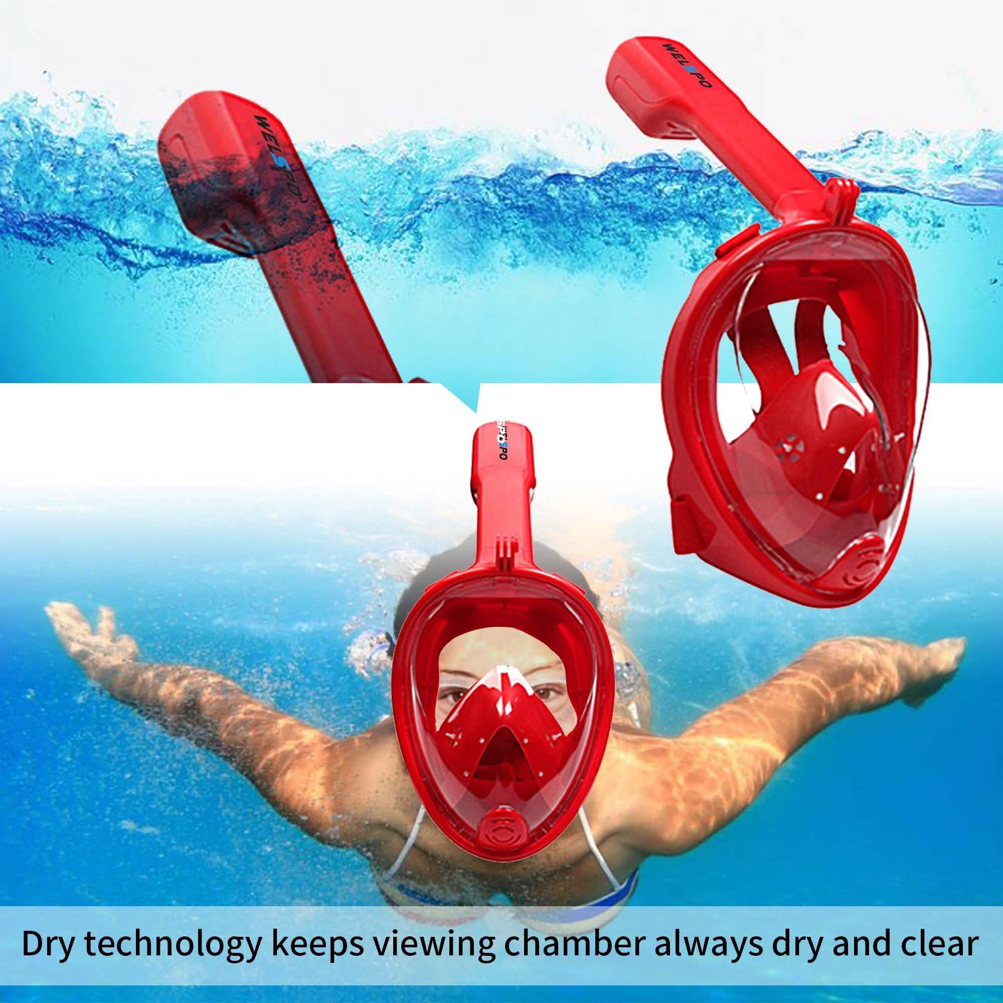 Full Face Mask Swimming Underwater Diving Snorkel Scuba