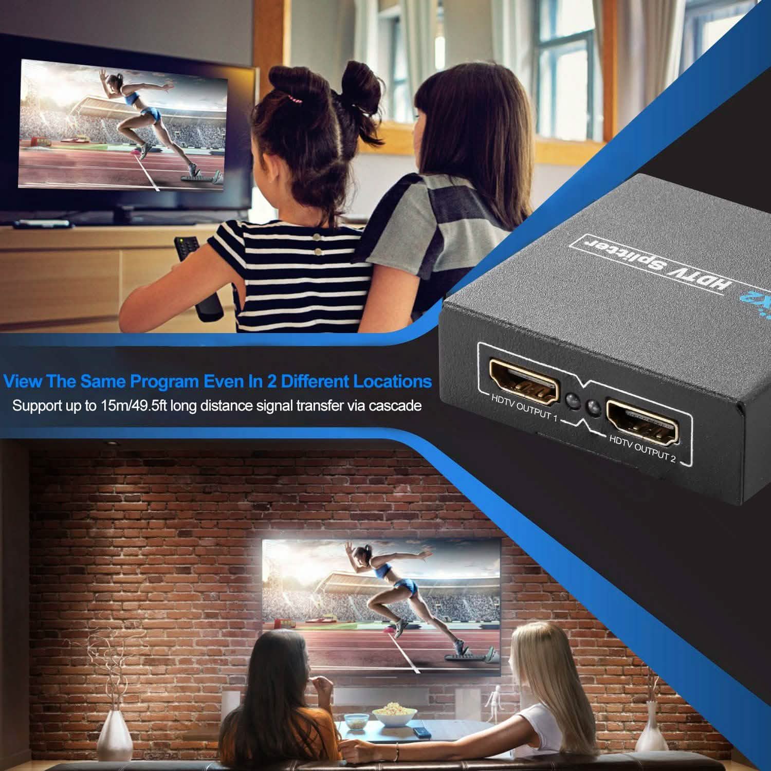 Full HD1080P HDTV Splitter Amplifier
