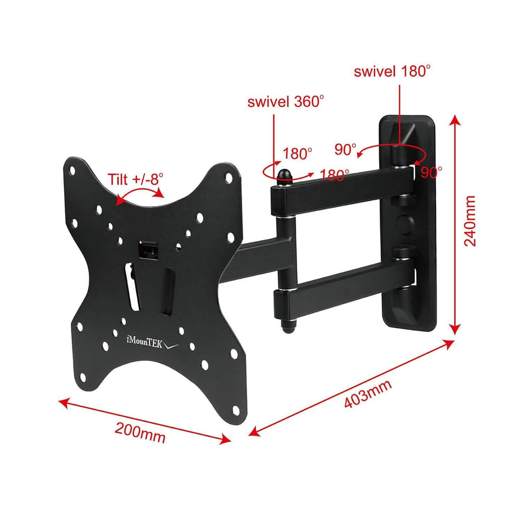 Full-Motion Articulating Wall Mount for 23"-55" TVs