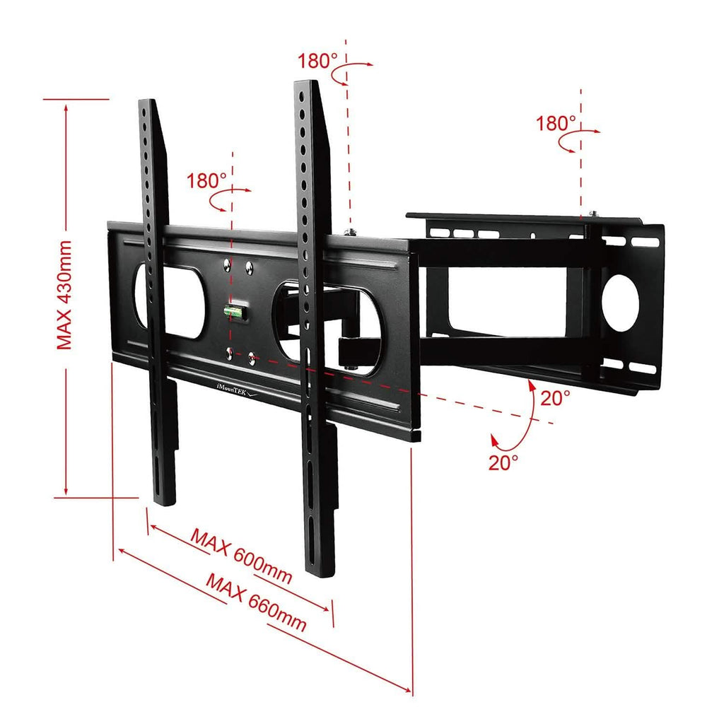 Full Motion Articulating Wall Mount for 37"-70" TV's