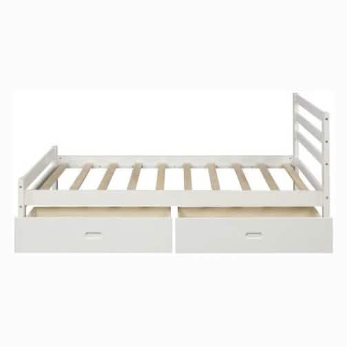 Full Platform Bed Frame with Two Storage Drawers