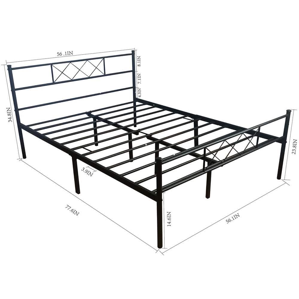 Full Size Bed Frame with Headboard