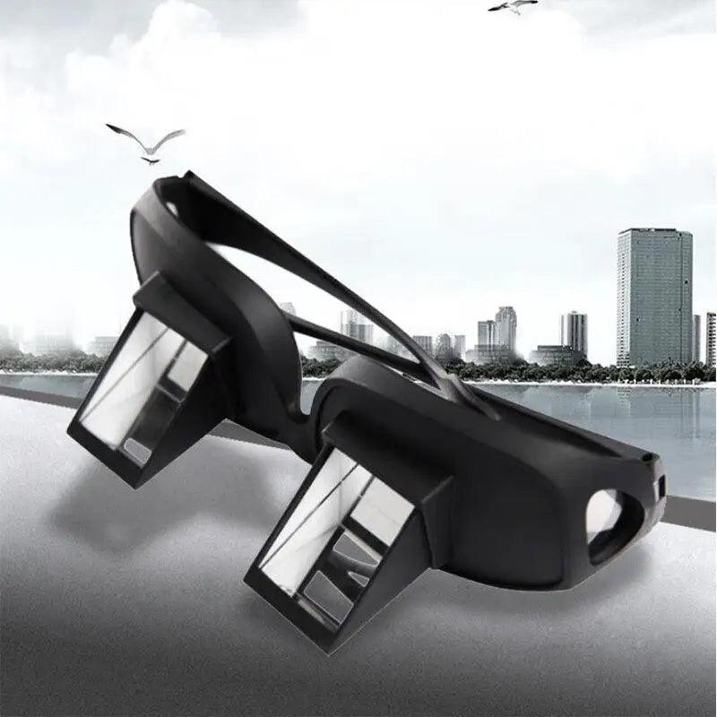 Funny Black Lazy Periscope Horizontal Reading TV Lightweight Sit View Glasses Lie Down Unisex Wide Use Glasses