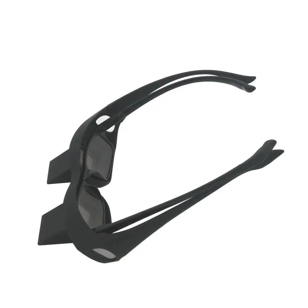 Funny Black Lazy Periscope Horizontal Reading TV Lightweight Sit View Glasses Lie Down Unisex Wide Use Glasses