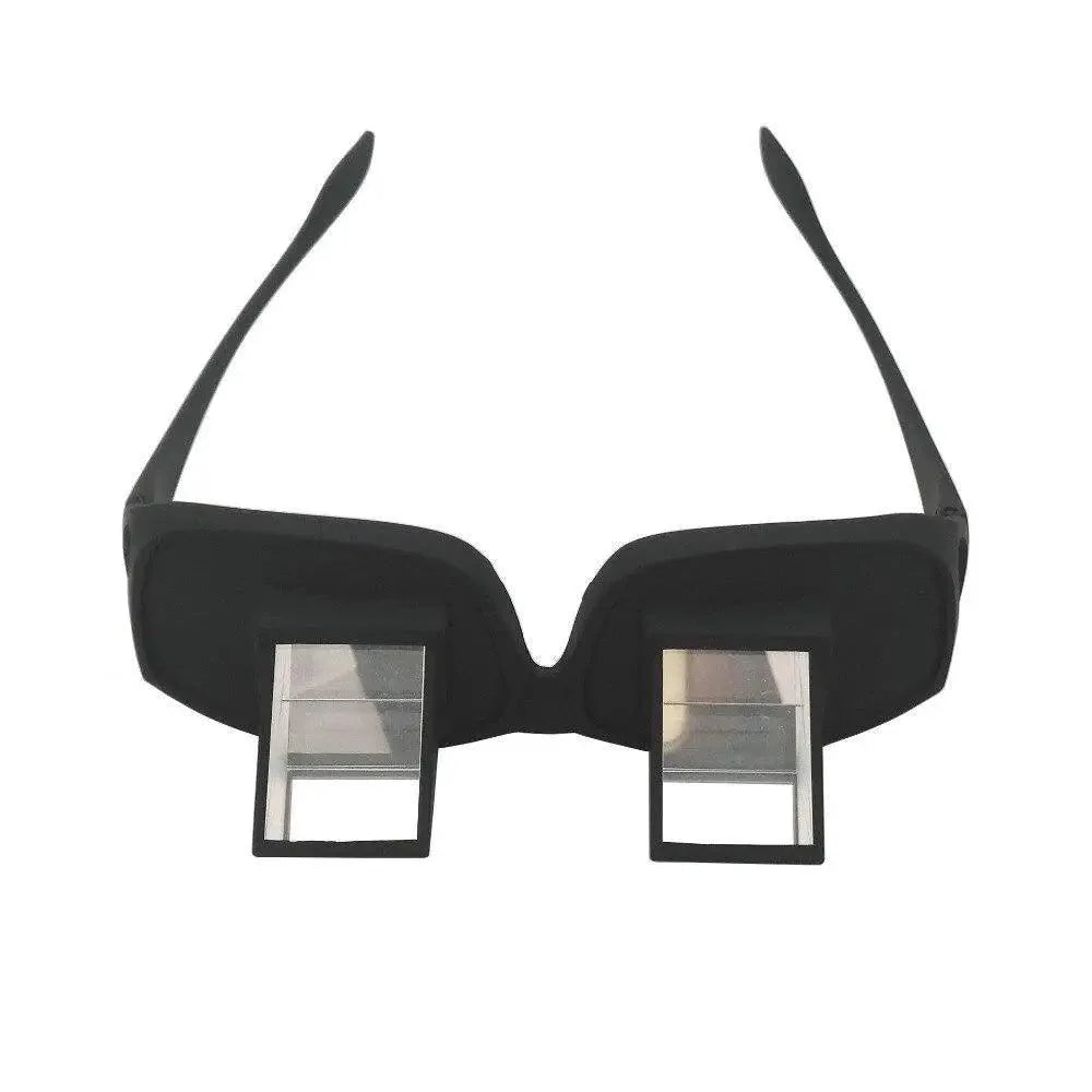 Funny Black Lazy Periscope Horizontal Reading TV Lightweight Sit View Glasses Lie Down Unisex Wide Use Glasses