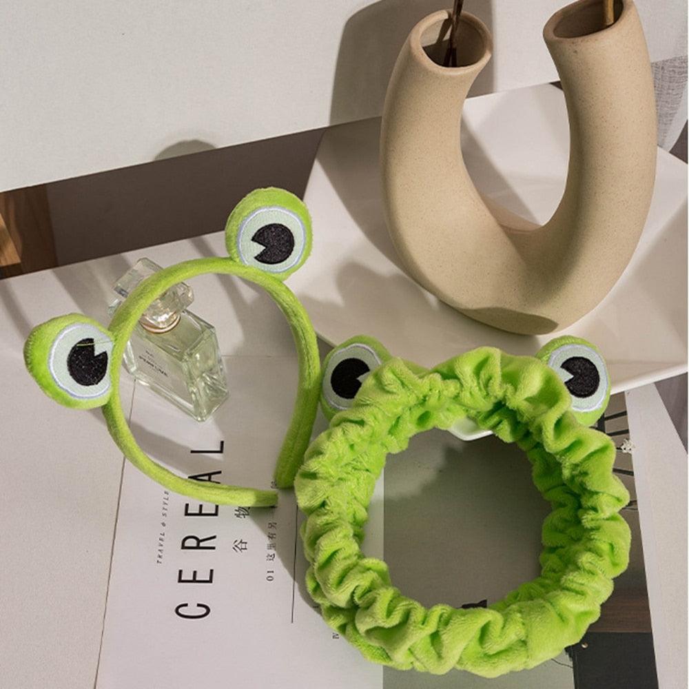 Funny Frog Makeup Headband Wide-brimmed Elastic Hairbands Cute Girls Hair Bands Women Hair Accessories Girls Hairband Gorgeous Hair Accessories For Women