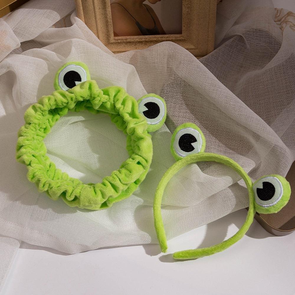 Funny Frog Makeup Headband Wide-brimmed Elastic Hairbands Cute Girls Hair Bands Women Hair Accessories Girls Hairband Gorgeous Hair Accessories For Women