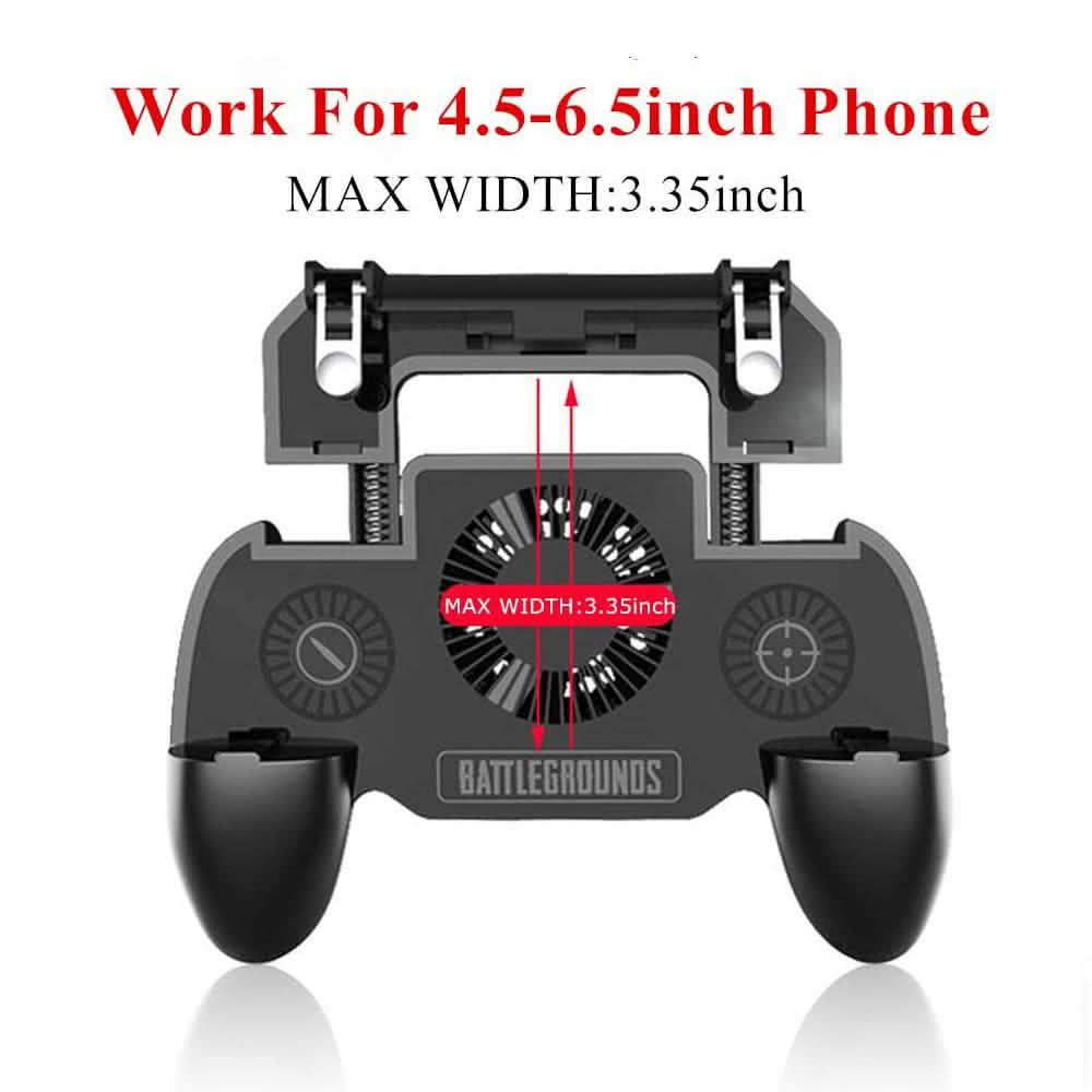 Gaming Grip with Portable Charger Cooling Fan