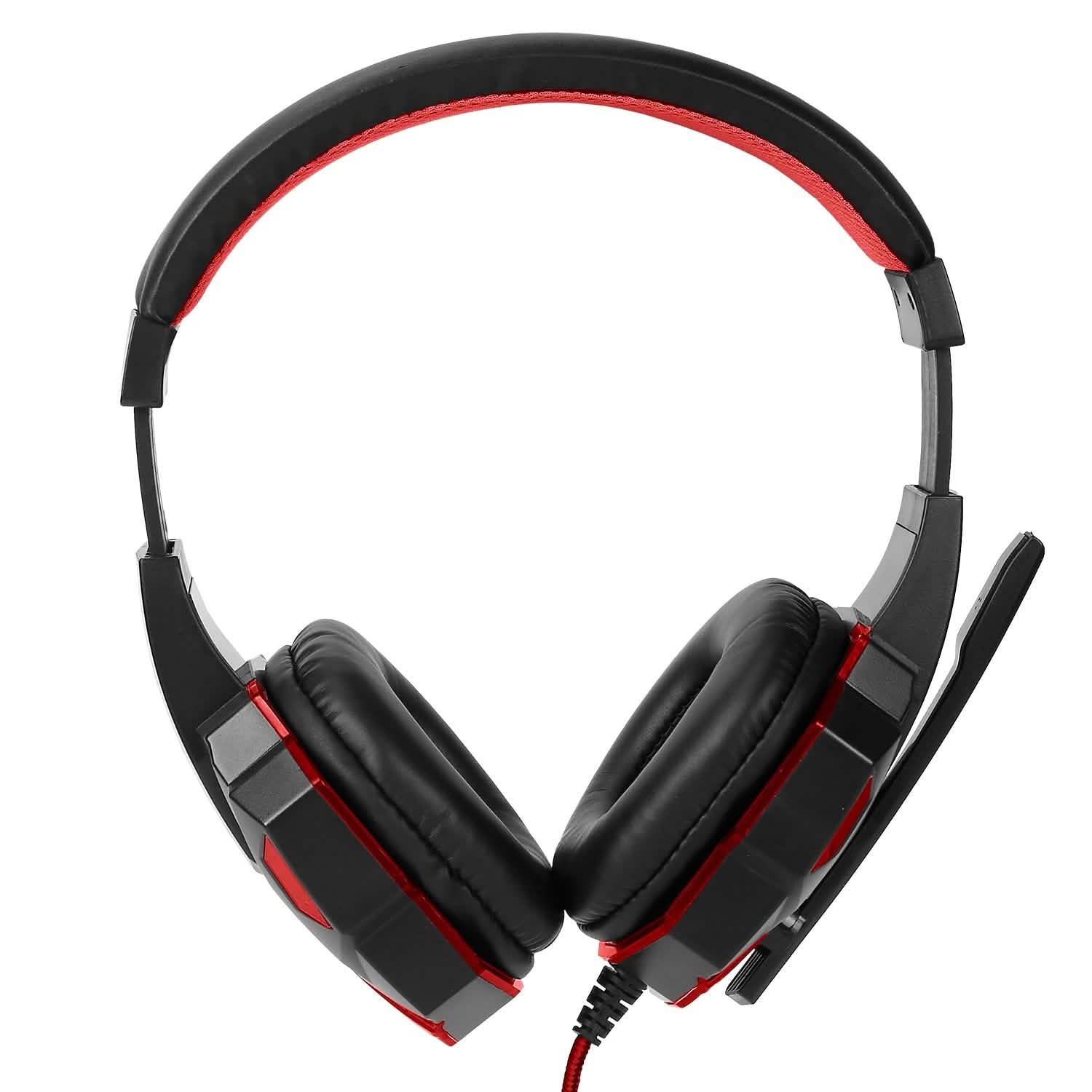 Gaming Headsets Stereo Bass Over Ear Headphones with LED Light Earmuff