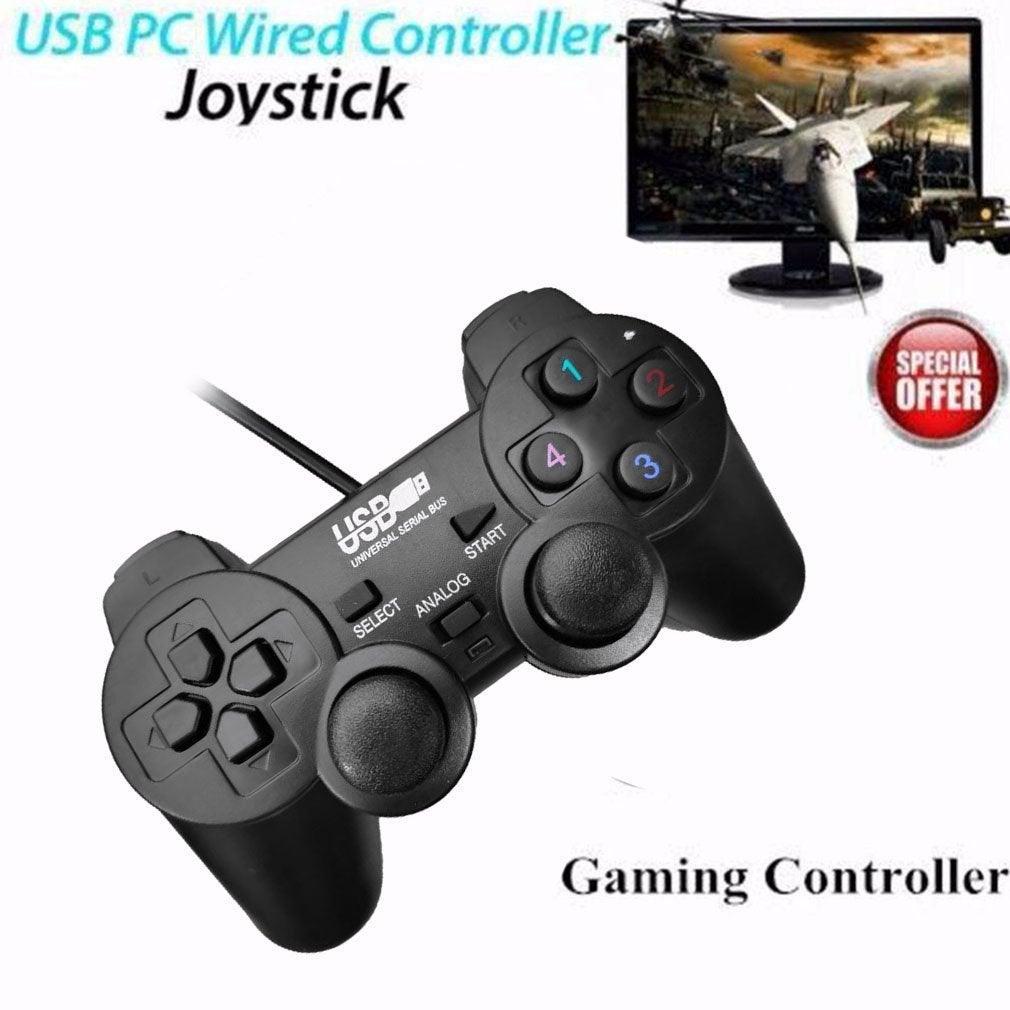 Gaming Quality Black Joystick Shock Gamepad Controller Compatible With PC Laptop Computer