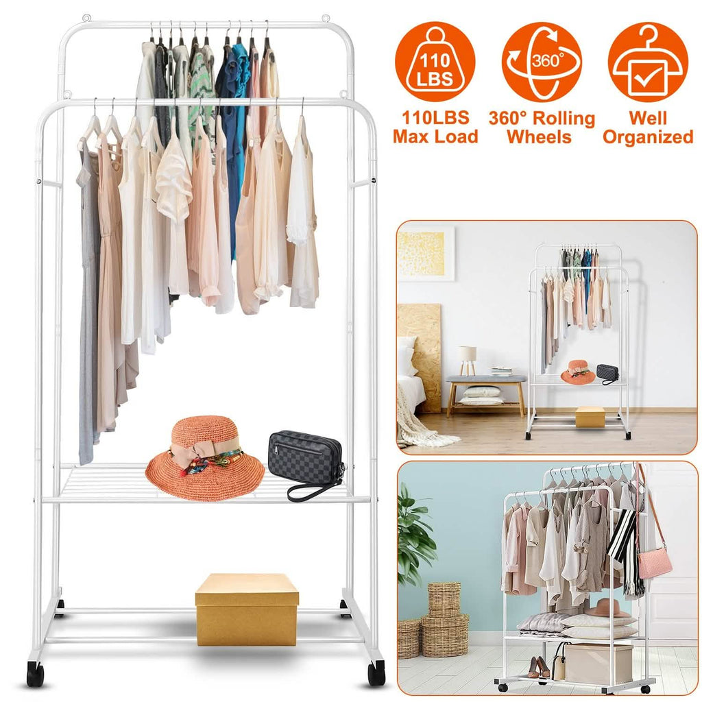 Garment Hanging Rack Clothing Rail Organizer