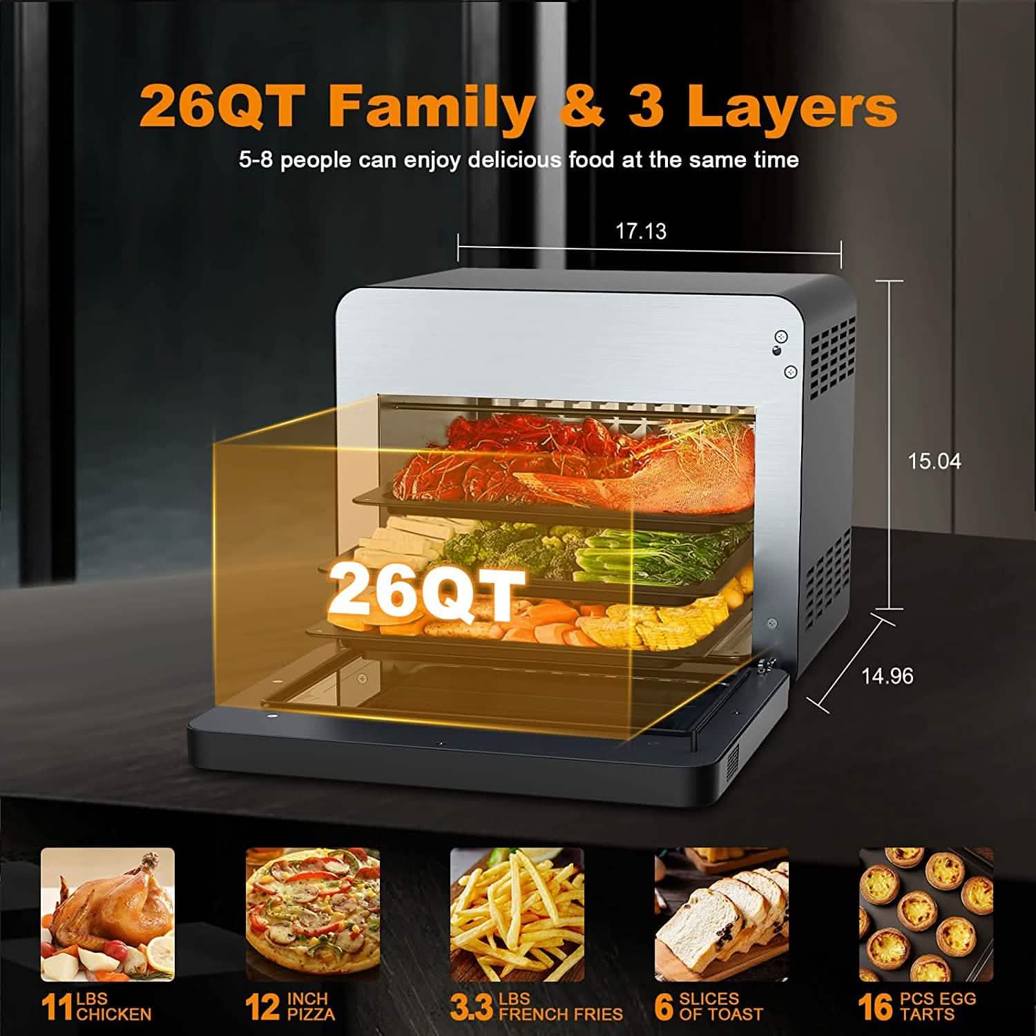 Geek Chef Air Fryer Toaster Oven