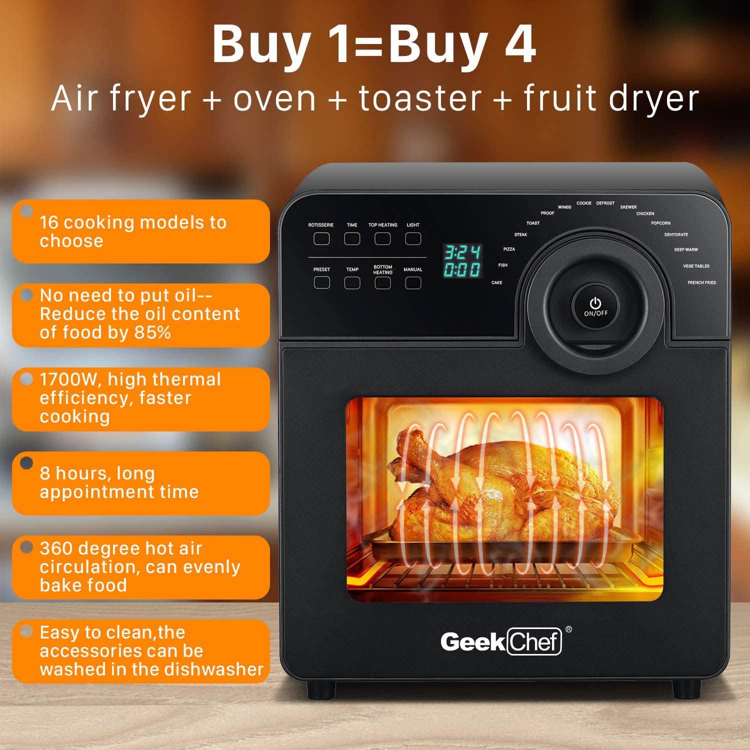 Geek Chef Electric Air Fryer Oven