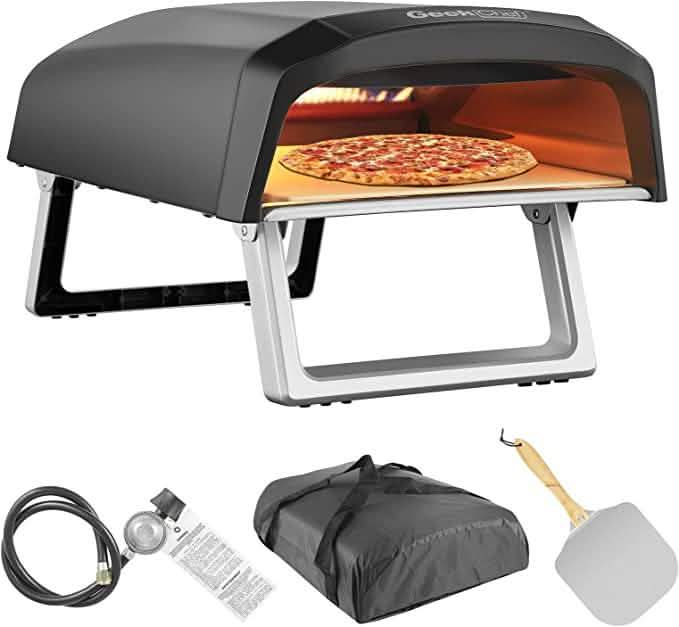 Geek Chef Outdoor Pizza Oven Pizza Grilling 12'' Portable Gas Oven