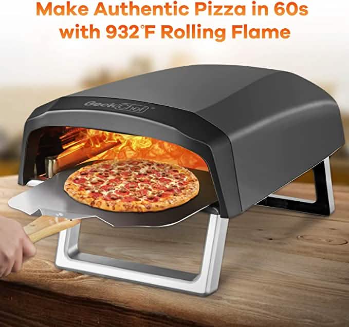 Geek Chef Outdoor Pizza Oven Pizza Grilling 12'' Portable Gas Oven