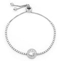 3.00 CTTW Adjustable Halo Tennis Bracelet - Assorted Colors