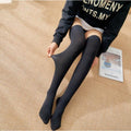 Girls Fashion School Student Socks Opaque Over Knee Thigh High Elastic Stockings for Women