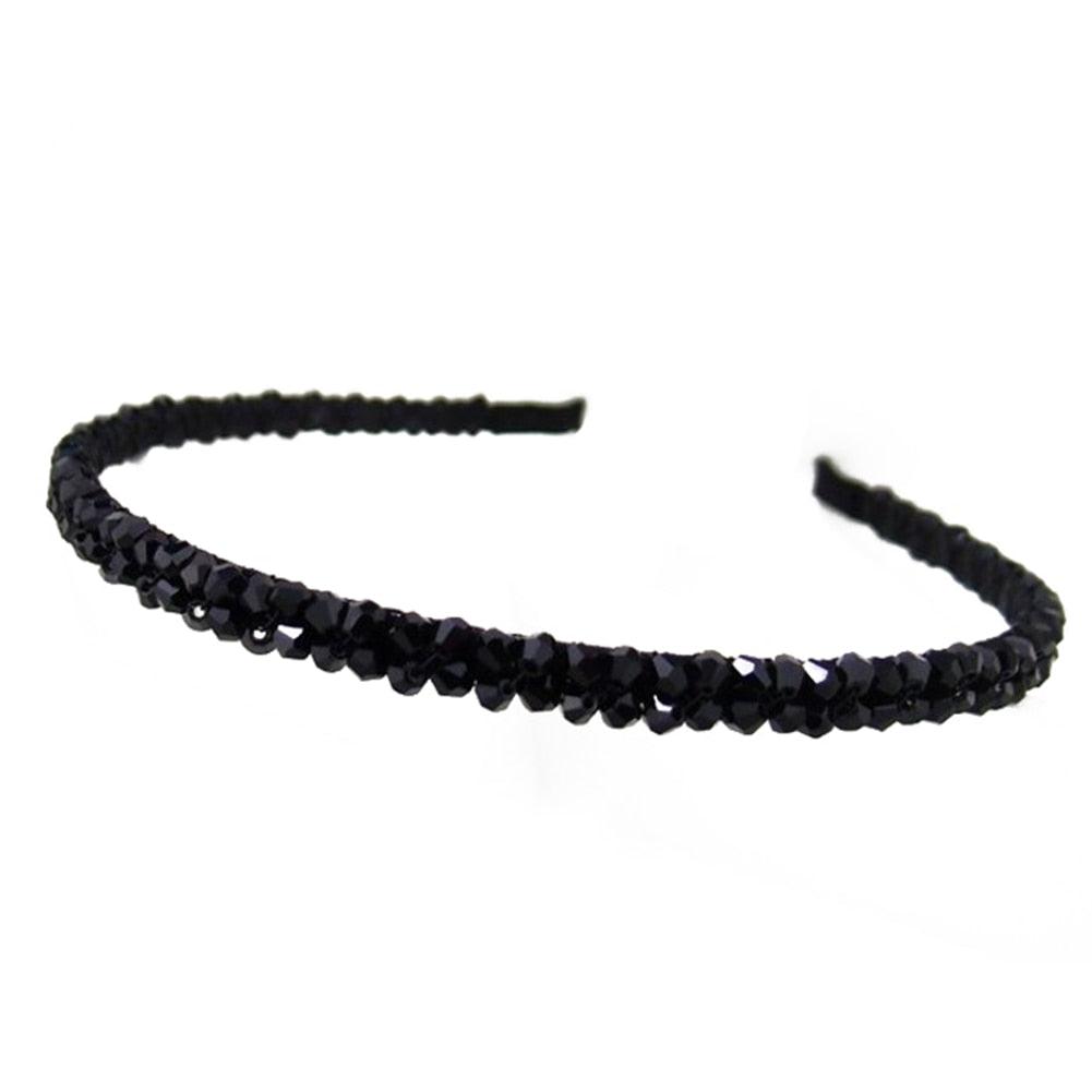 Girls Shiny Luxury Rhinestone Hair Band High Quality Diamond Pearls Hair Hoop Accessories for Women Crystal Headbands Ornaments