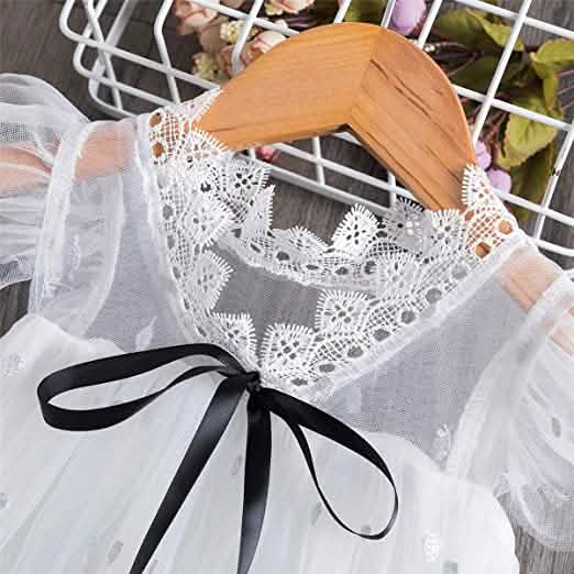 Girl's Wedding Lace Tulle Vintage Dress