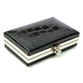 Glambag Shiny Exotic Croc Frame Clutch